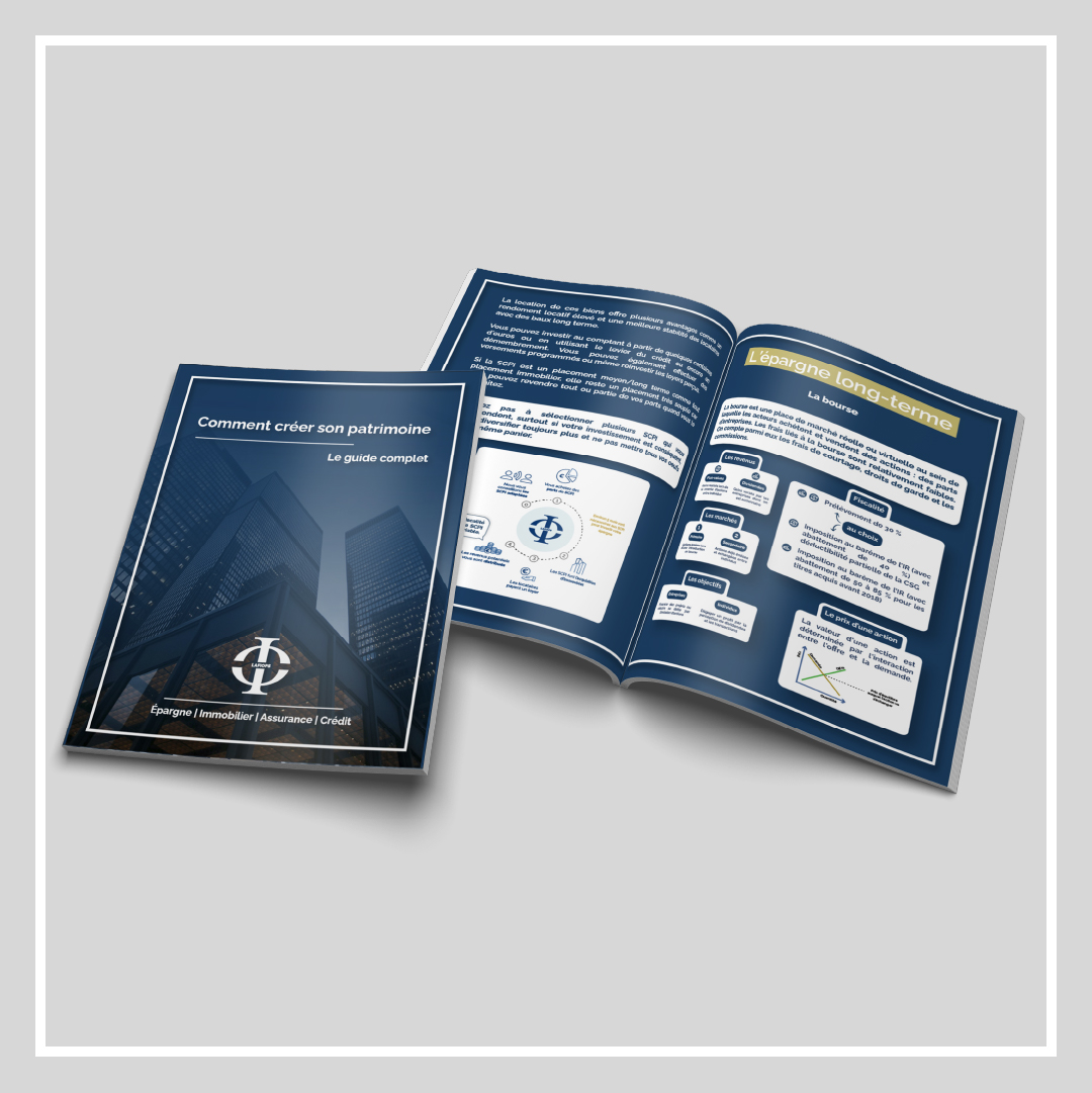 Mockup du guide : Comment créer son patrimoine