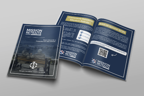 Mockup du guide : Mission Retraite